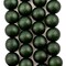 The Bead Chest Natural 14mm Wooden Beads in Green - Olive for Jewelry Making – Round Loose Wood Spacer Beads I Approximately 30 Beads